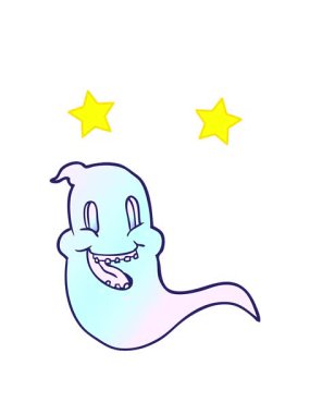 dönen yıldızlar cadılar bayramı hayaletinin animasyonu