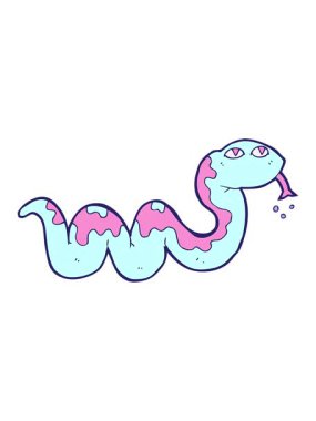 yılan çizgi filminin animasyonunu bob ve duraklat