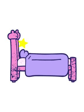 Parıldayan yıldızlar, çizgi film karikatürü desenli grunge çiziminin animasyonunu etkiler.