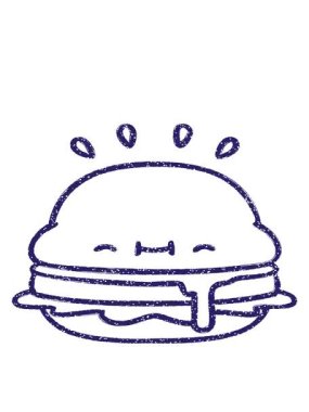 Tatlı Burger Kömür Çiziminin hareketli animasyonu