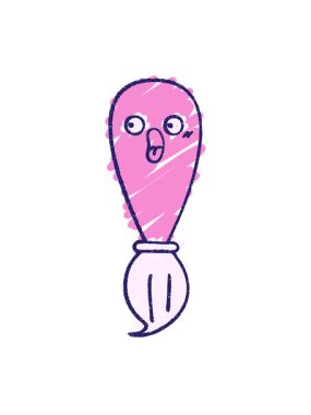 Boya Fırçası Tebeşir Çiziminin hareketli animasyonu