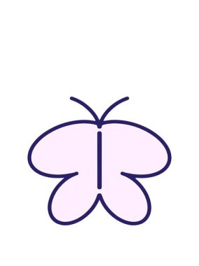 Basit kelebek çiziminin animasyonunu genişletiyorum.