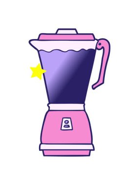 Parlayan yıldızlar çizgi film yemek işlemcisinin animasyonunu etkiler