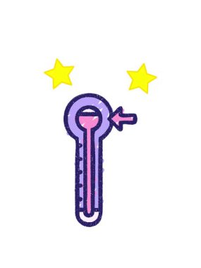 dönen yıldızlar termometre tebeşir çizgi filminin animasyonu