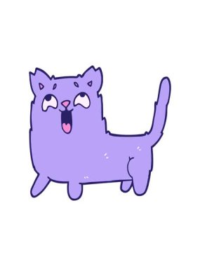 karikatür karikatür karalama komik kedi dönen hareket animasyonu