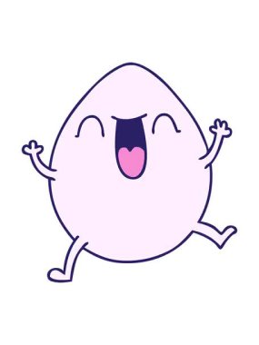 karikatür yumurtasının pixelize etkisi