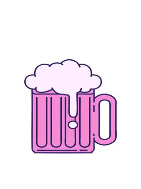 Dövmenin hareketli animasyonu geleneksel bira tankardı tarzında.