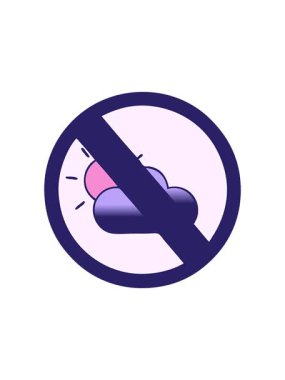 Dikkat çekici bir hava uyarı işaretinin gölgeli çizgi filmi.