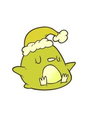 Tatlı xmas pengueninin renk animasyonu değişiyor