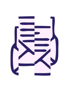 Çizgi roman tarzı bir mektup ve zarfın bölünmüş hareket animasyonu