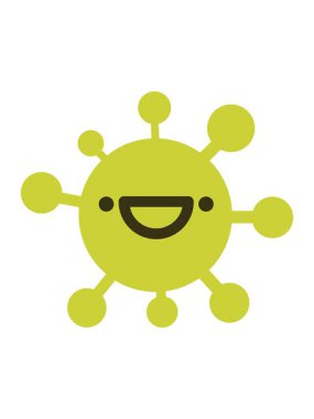 Basit mutlu virüsün renk animasyonu değişiyor