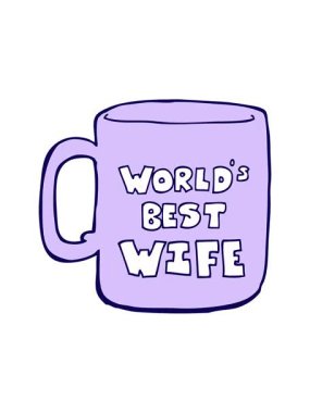 Dünyanın en iyi karısının neon ışık efekti animasyonu.