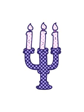 Çizgi film animasyonunun pixelize etkisi. Karalama hayaleti mumları.