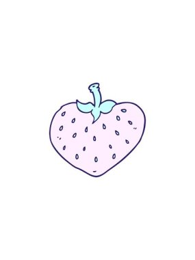 Çilek imajının gösterişli satış animasyonu