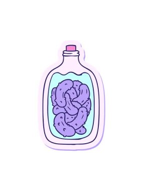 El çizimi karikatür karikatür karalama kavanozu turşu turşusu.