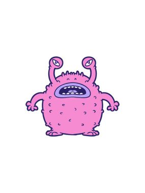 Huysuz çizgi film uzaylısının radyoaktif parlayan animasyonu