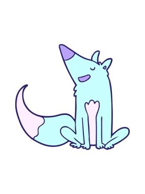 Tilki çizgi filminin basınçlı animasyonu