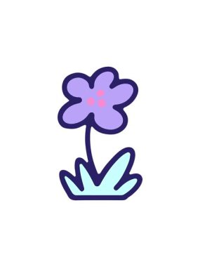 Basit cesur çiçek tasarımının bölünme etkisi