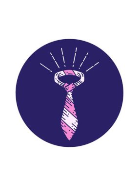 Dövme tarzı ofis kravatının hareketli canlandırması