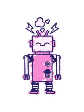 Robot Tebeşir Çiziminin hareketli animasyonu