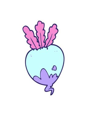 karikatür karikatür pancar kökünün pixelize etkisi