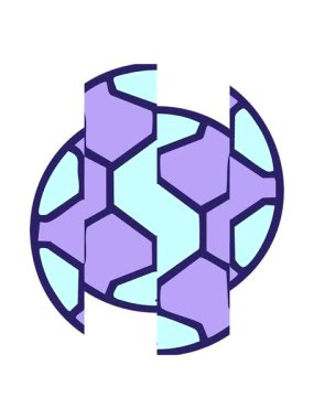 Brezilya futbol topunun hareketli animasyonu