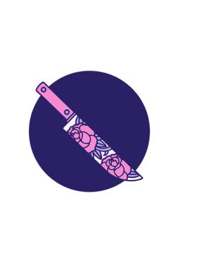 Hançerin çiçekli yatay titreşimli animasyonu