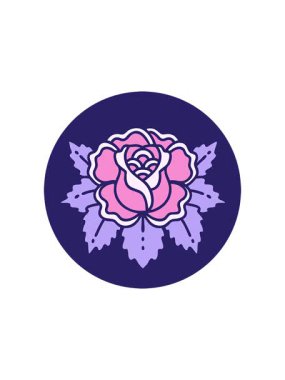 Gül tasarımının yıldız patlaması etkisi animasyonu