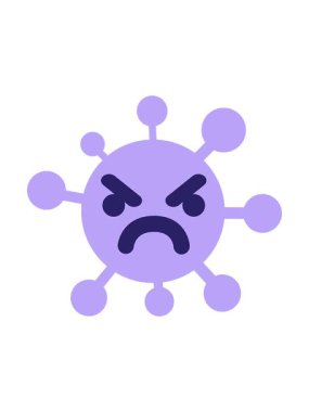 Basit, rahatsız edilmiş virüs görüntüsünün basınçlı canlandırması