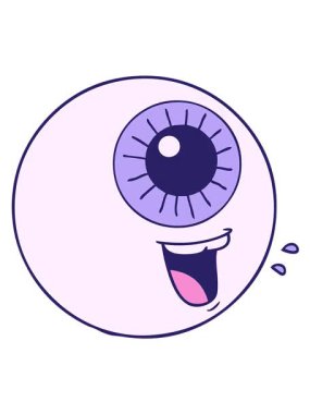 Çizgi filmlerdeki gülüşün hareketli animasyonu.