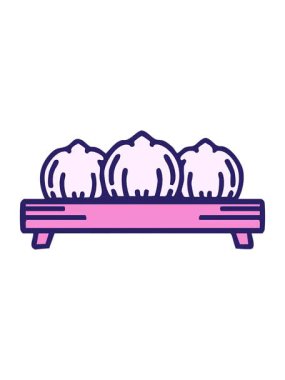 Tahta tepside Japon hamur köftelerini salla ve durdur.