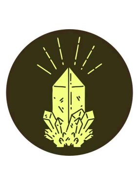 Dövme stili kuvars kristalinin renk canlandırması