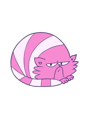 Huysuz kedi çizgi filminin basınçlı animasyonu