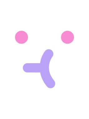 Basit yüz simgesinin titreyen hareketi