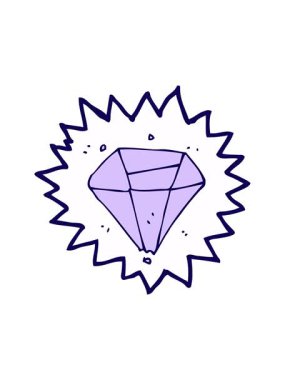 Zümrüt çizgi filmin neon ışık efekti animasyonu