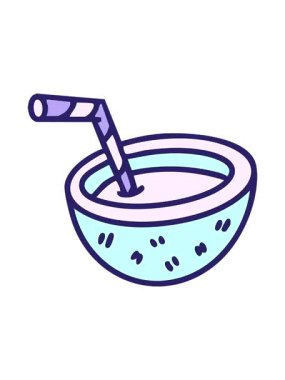 Brezilyalı cocoloco brezilya kokteyl çiziminin dönen hareketi