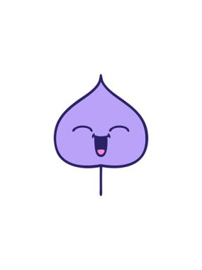 Bir yaprak çiziminin karikatürünün satış animasyonu