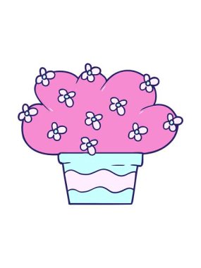 Çizgi film bitkisinin hareketli animasyonu