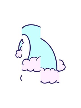 Bir karikatür Noel şapkasının bölünmüş hareketi.