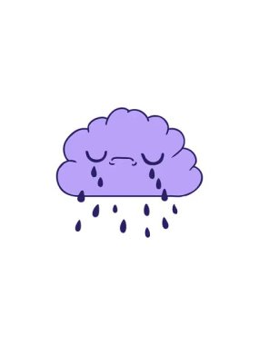 Şirin ağlayan bulut çizgi filminin gösterişli satış animasyonu