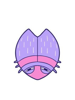 Sevimli çizgi film hatlarının yanıp sönen radyal çizgileri