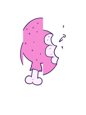 Çizgi film tavuk budu animasyonunu bölme hareketi