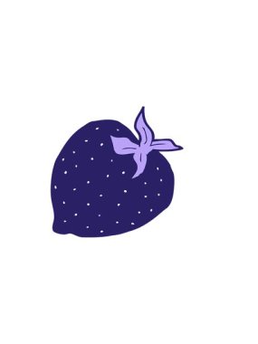 Çilek çizgi filminin yatay titreşimli animasyonu