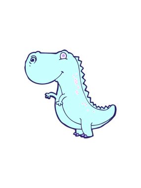 Dinozor çizgi filminin basınçlı animasyonu