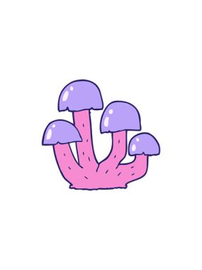 Çizgi film mantar görüntüsünün satış animasyonu