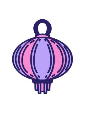 Işıkla parlayan asılı bir fenerin canlandırma efekti