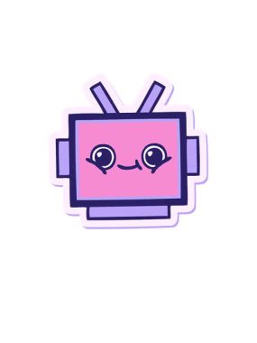 Sevimli bir robot kafasının çıkartmasının yükselişi ve yüzüşü