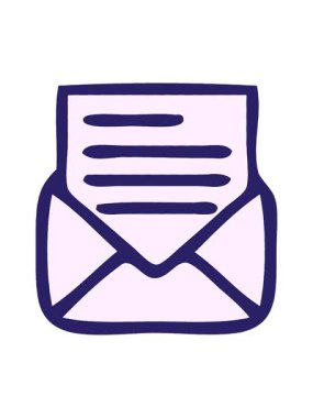 Çizgi roman tarzı bir mektup ve zarfın ışık efekti animasyonu