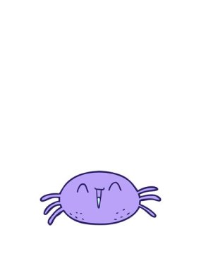 Cadılar bayramı örümceğinin yükseliş ve yüzme animasyonu