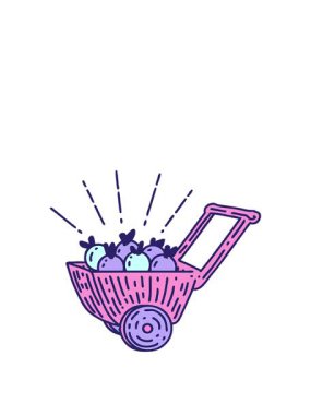 Geleneksel bir dövme tarzı elma vagonunun canlandırmasını genişletiyorum.